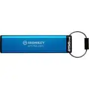 Conrad Kingston IronKey Keypad 200C USB-stick 256 GB Blauw IKKP200C/256GB USB-C aanbieding