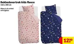 Kruidvat Dekbedovertrek kids fleece aanbieding