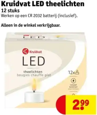 Kruidvat Kruidvat LED theelichten aanbieding