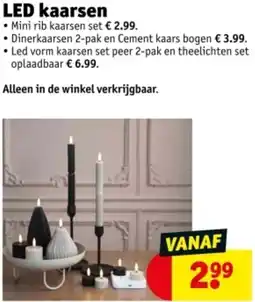 Kruidvat LED kaarsen aanbieding