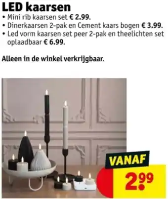 Kruidvat LED kaarsen aanbieding