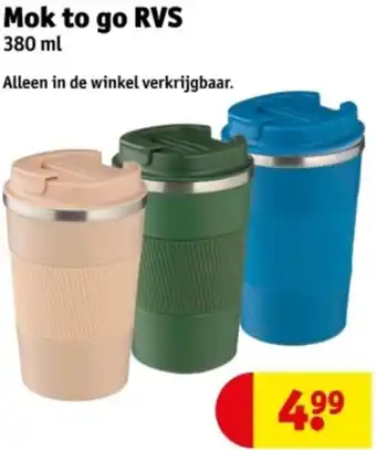Kruidvat Mok to go RVS aanbieding