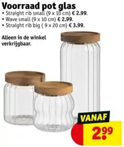 Kruidvat Voorraad pot glas aanbieding