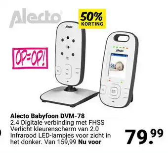 Van Asten BabySuperstore Alecto Babyfoon DVM-78 aanbieding