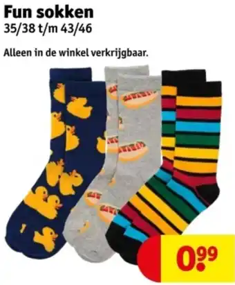 Kruidvat Fun sokken aanbieding