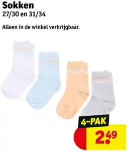 Kruidvat Sokken aanbieding