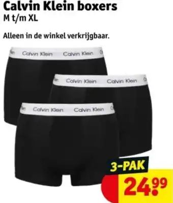 Kruidvat Calvin Klein boxers aanbieding