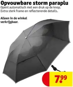 Kruidvat Opvouwbare storm paraplu aanbieding