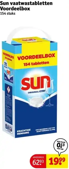 Kruidvat Sun vaatwastabletten Voordeelbox aanbieding