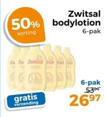 Trekpleister Zwitsal bodylotion aanbieding