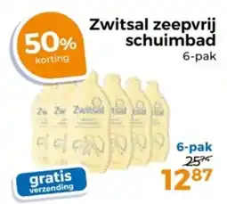 Trekpleister Zwitsal zeepvrij schuimbad aanbieding