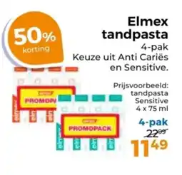 Trekpleister Elmex tandpasta aanbieding