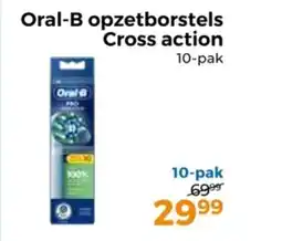 Trekpleister Oral-B opzetborstels Cross action aanbieding
