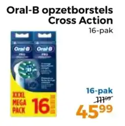 Trekpleister Oral-B opzetborstels Cross Action aanbieding