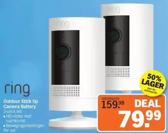 Albert Heijn Ring Outdoor Stick Up Camera Battery aanbieding