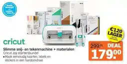 Albert Heijn Cricut Slimme snij en tekenmachine + materialen aanbieding
