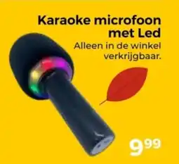 Trekpleister Karaoke microfoon met LED aanbieding