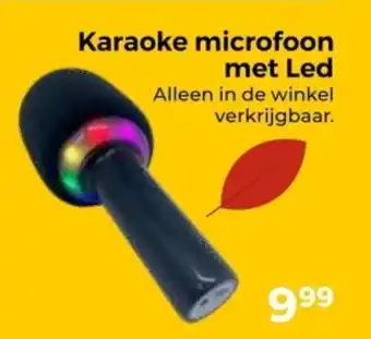 Trekpleister Karaoke microfoon met LED aanbieding