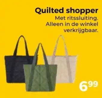 Trekpleister Quilted shopper aanbieding