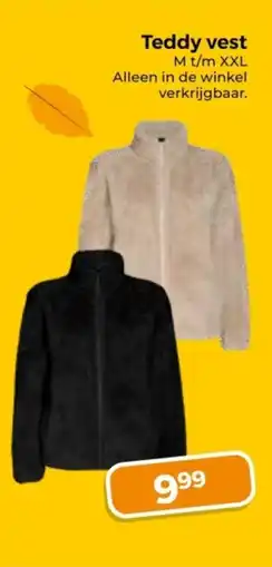 Trekpleister Teddy vest aanbieding