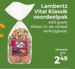 Trekpleister Lambertz vital klassik voordeelpak aanbieding