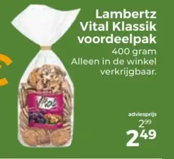 Trekpleister Lambertz vital klassik voordeelpak aanbieding
