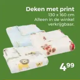 Trekpleister Deken met print aanbieding