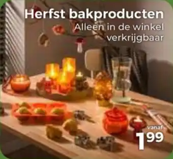 Trekpleister Herfst bakproducten aanbieding