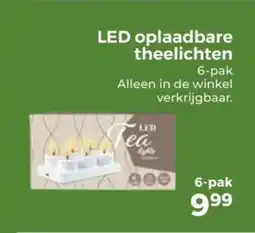 Trekpleister LED oplaadbare theelichten aanbieding