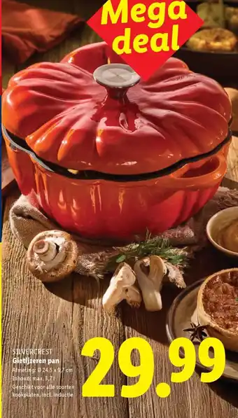 Lidl SILVERCREST Gietijzeren pan aanbieding
