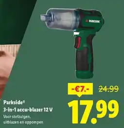 Lidl Parkside 3-in-1 accu-blazer 12 v aanbieding