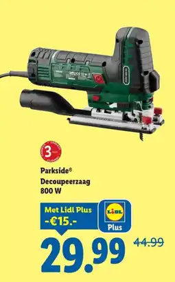 Lidl Parkside decoupeerzaag 800 w aanbieding