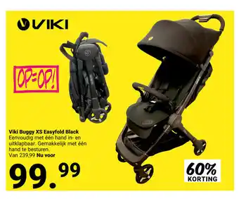 Van Asten BabySuperstore Viki Buggy XS Easyfold Black aanbieding
