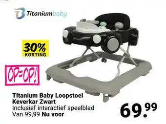 Van Asten BabySuperstore Titanium Baby Loopstoel Keverkar Zwart aanbieding