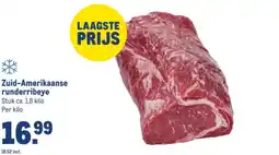 Makro Zuid-Amerikaanse runderribeye aanbieding
