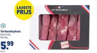 Makro Varkenskophaas aanbieding