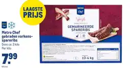 Makro Metro Chef gebraden varkens spareribs aanbieding