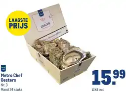 Makro Metro Chef Oesters aanbieding