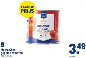 Makro Metro Chef gepelde tomaten aanbieding