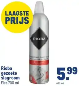 Makro Rioba gezoete slagroom aanbieding