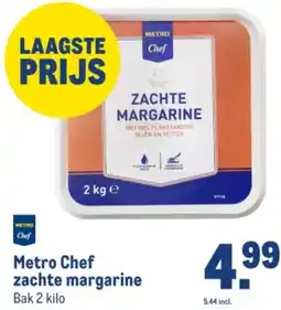 Makro Metro Chef zachte margarine aanbieding