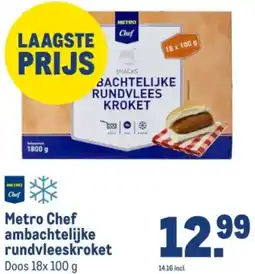 Makro Metro Chef ambachtelijke rundvleeskroket aanbieding