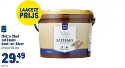 Makro Metro Chef satésaus kant-en-klaar aanbieding
