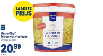 Makro Metro Chef frituurvet vloeibaar aanbieding
