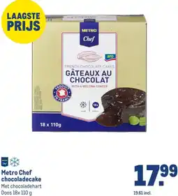 Makro Metro Chef chocoladecake aanbieding