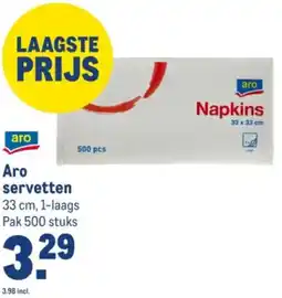 Makro Aro servetten aanbieding