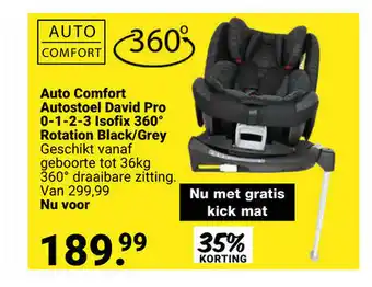 Van Asten BabySuperstore Auto Comfort Autostoel David Pro 0-1-2-3 Isofix 360 Rotation Black/Grey aanbieding