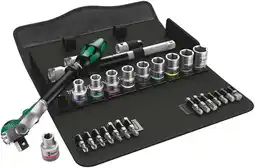 Conrad Wera 8100 SC 9 Zyklop 05004079001 Dopsleutelset Inch 1/2 28-delig aanbieding