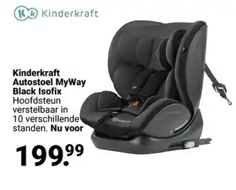 Van Asten BabySuperstore Kinderkraft Autostoel MyWay Black Isofix aanbieding