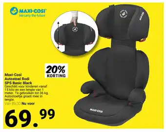 Van Asten BabySuperstore Maxi-Cosi Autostoel Rodi SPS Basic Black aanbieding